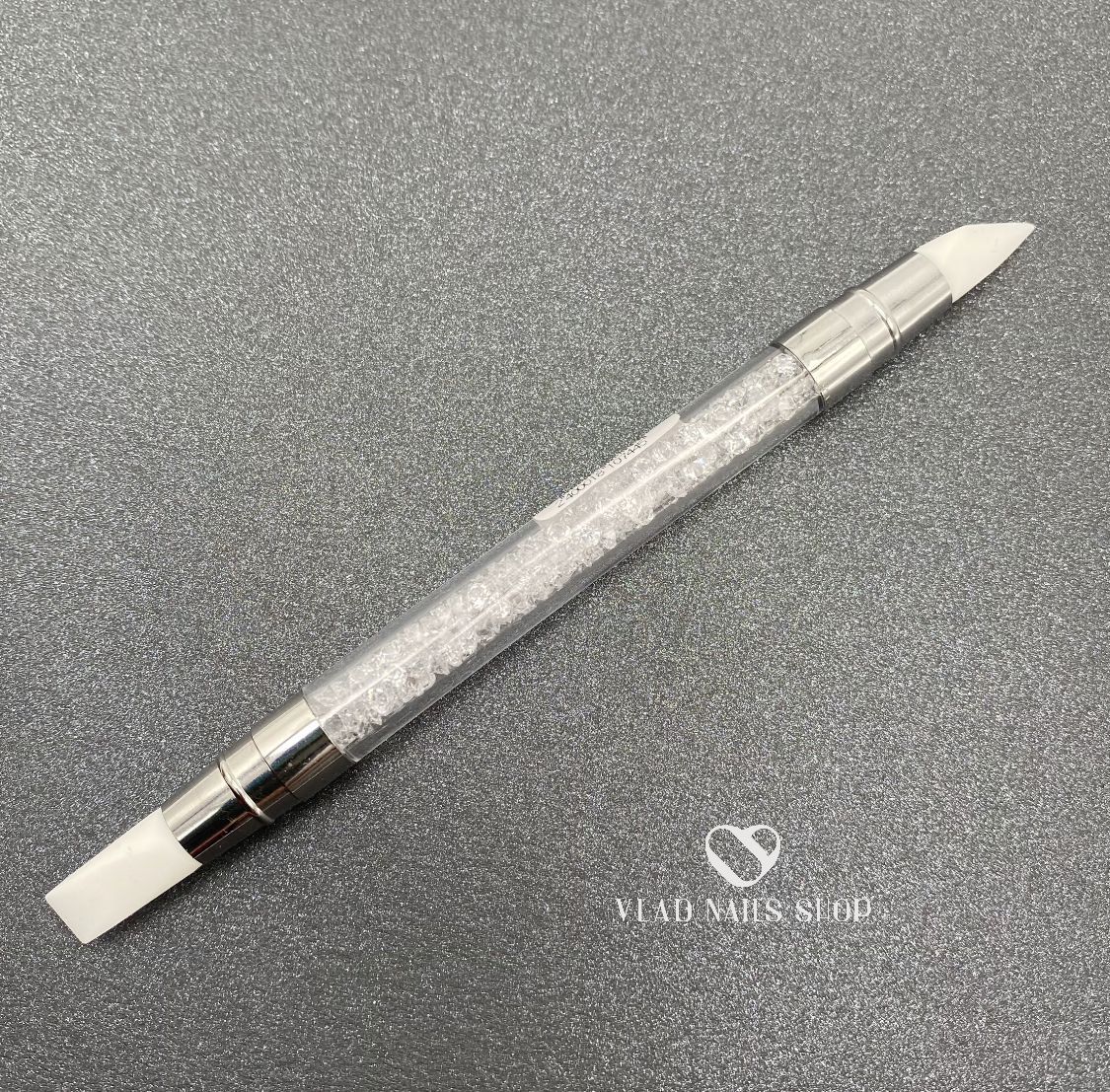 Кисть  силиконовая №6 пластиковая ручка   
