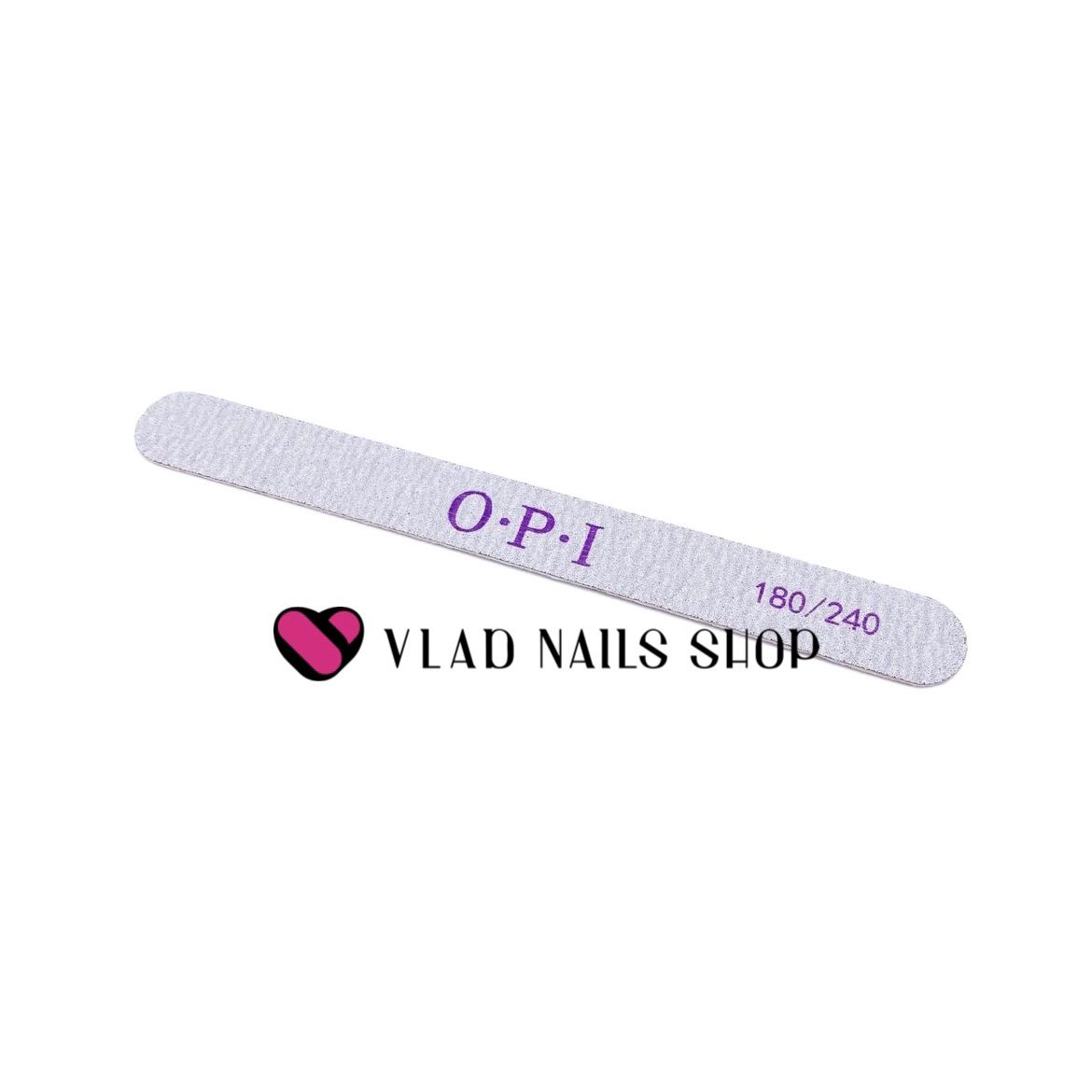 Пилка OPI  прямая  180/240 фиолетовя  тонкая основа