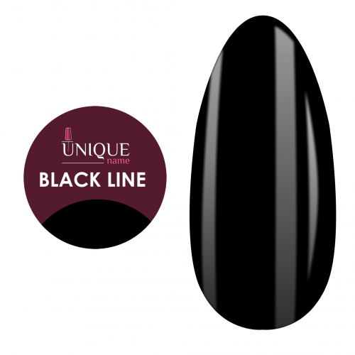 Гель-краска UNIQUE Black Line чёрная 5г   