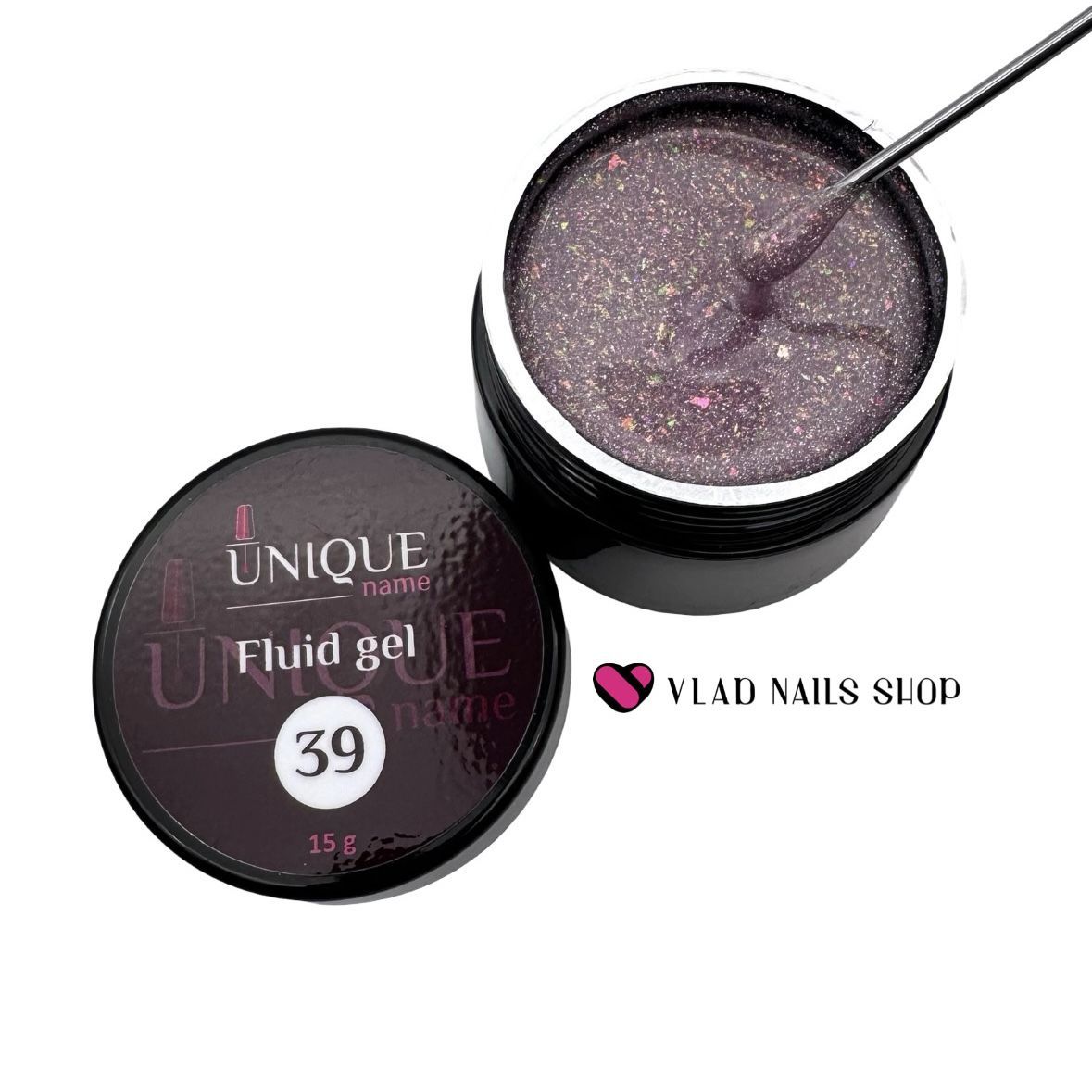 Гель UNIQUE Fluid Gel №39 15мл банка 