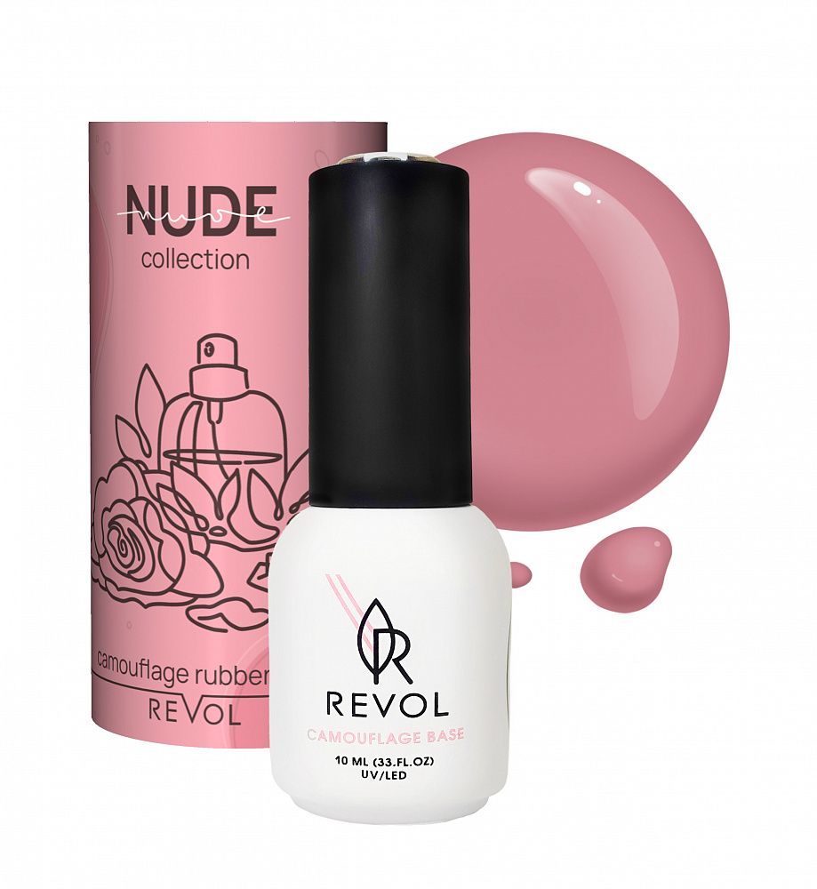 База камуфлирующая REVOL Rubber Base Nude №04 Parfume (Парфюм) 10мл