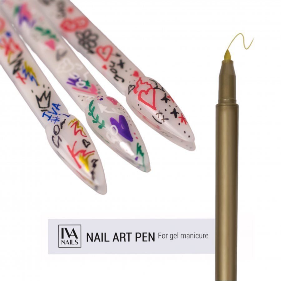 Акриловый фломастер IVA NAILS №10 Gold