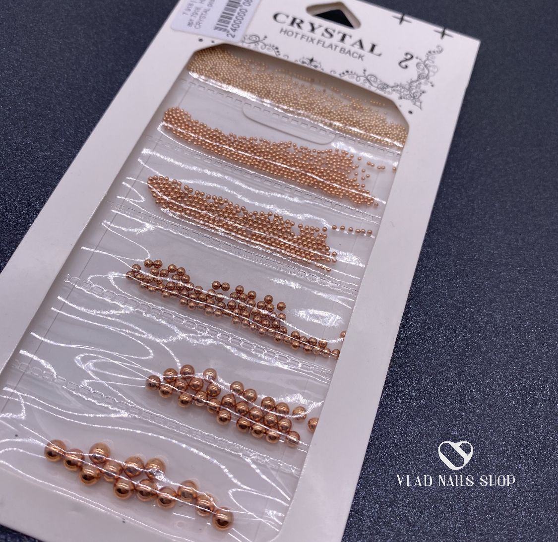 Набор бульонок CRYSTAL розовое золото 