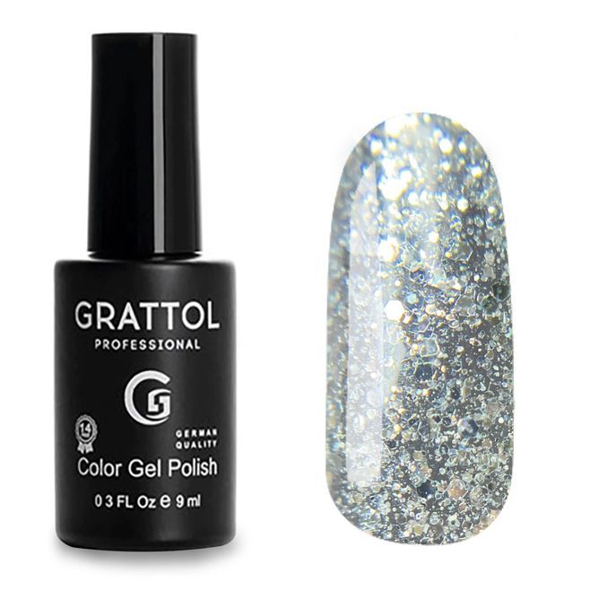 Гель-лак   GRATTOL  Opal Platinum 9ml