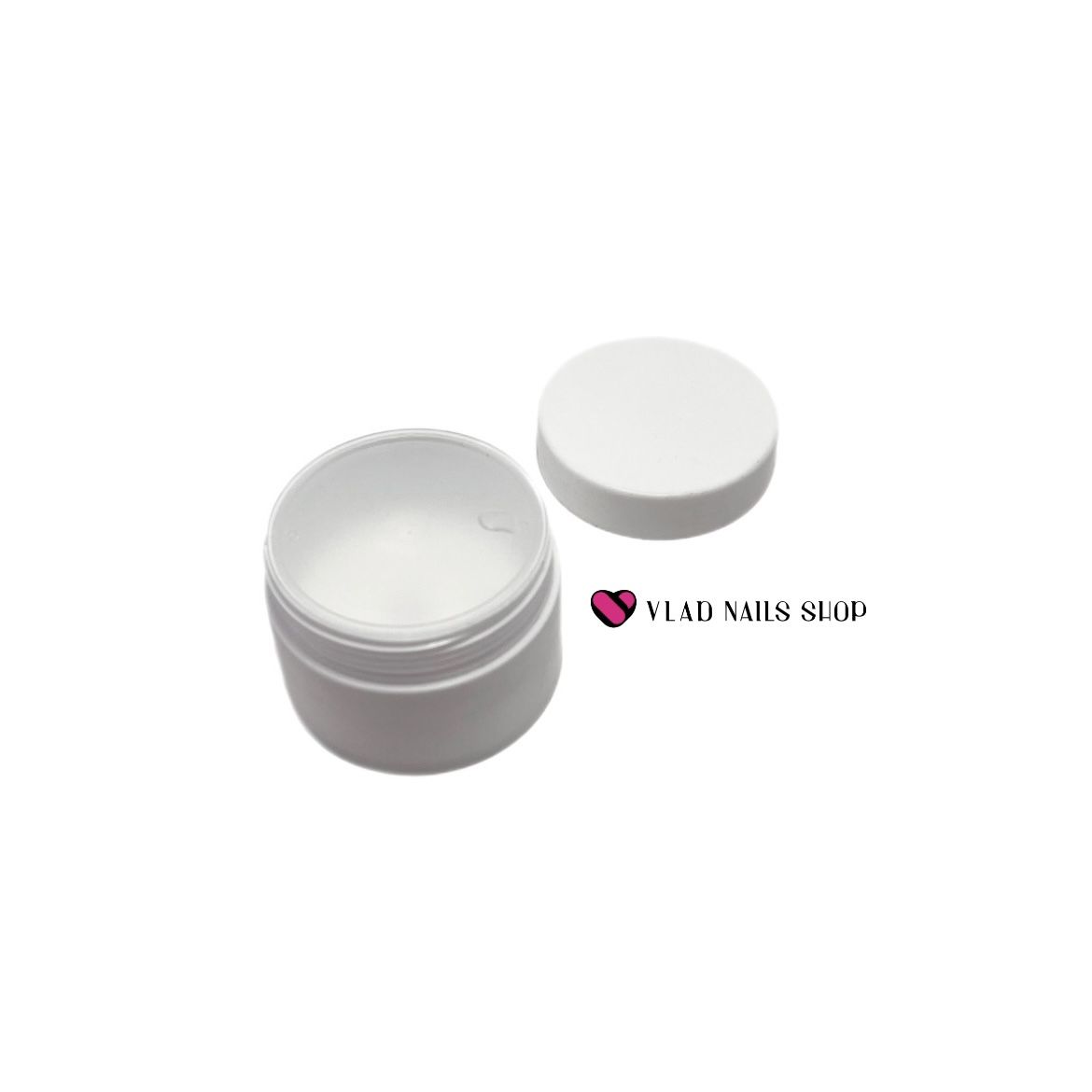 Баночка косметическая белая 7ml  