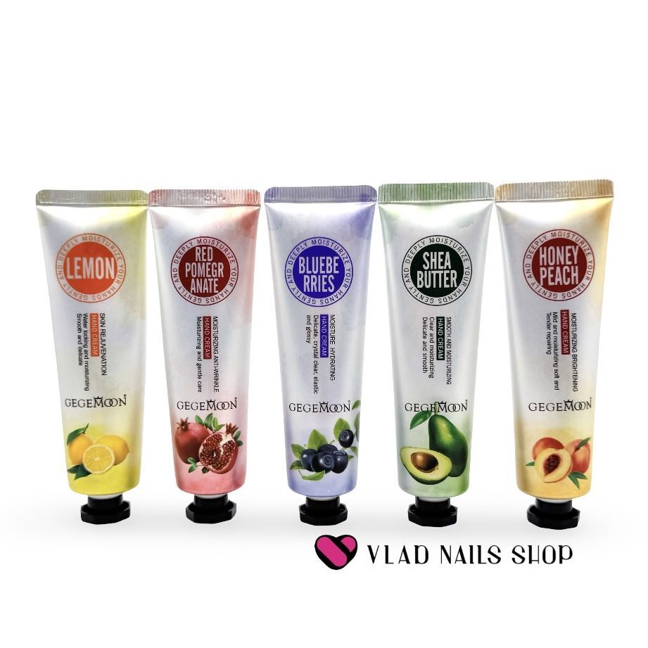 Набор кремов для рук GEGEMOON Plant Fruit Moisturizing в ассортименте 5шт по 30г