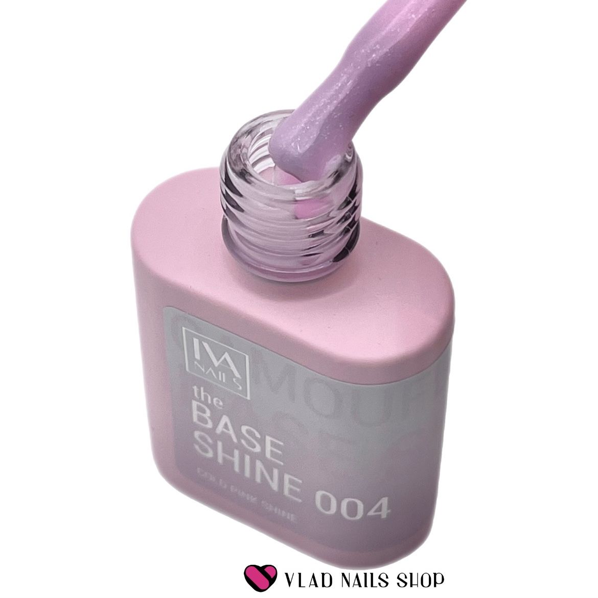 База IVA NAILS камуфлирующая The Base Shine №004 cold pink shine 15мл