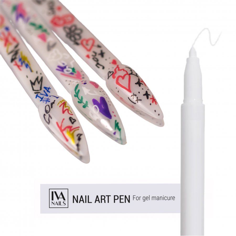 Акриловый фломастер IVA NAILS №01 White