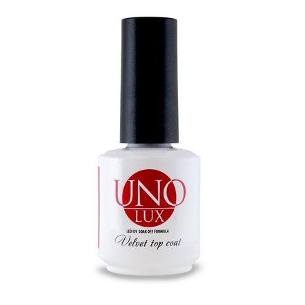Топ   UNO  Lux   матовый    Velvet top coat 15ml