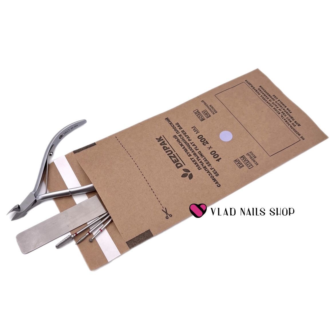 Крафт-пакет DEZUPAK 100/200 крафт 100шт   