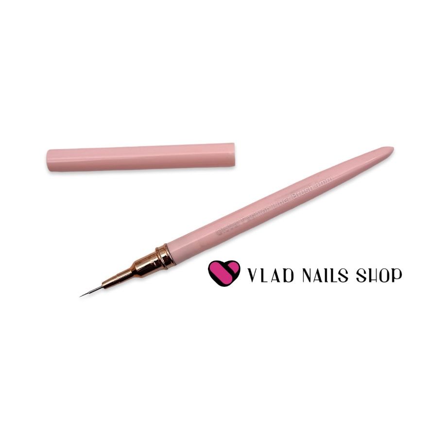 Кисть для тонких линий GLOBAL FASHION 4mm персиковая   