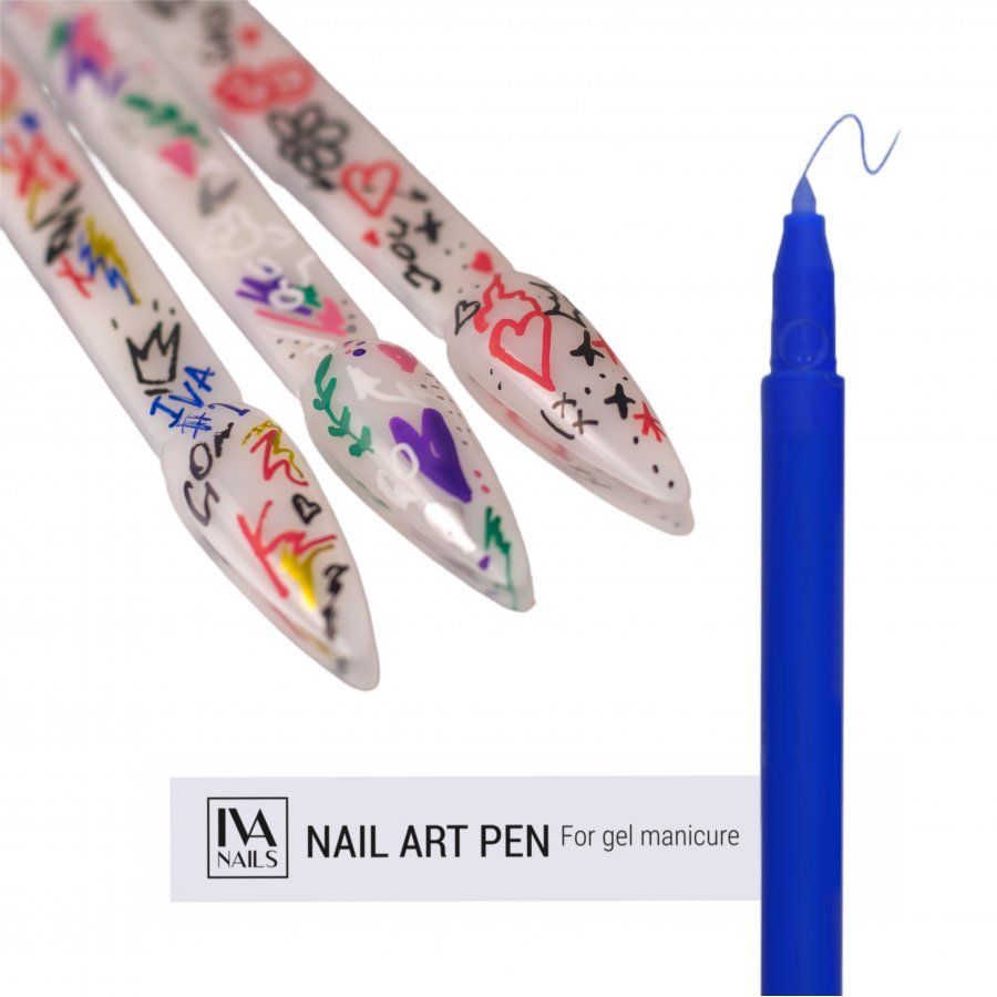 Акриловый фломастер IVA NAILS №09 Blue  