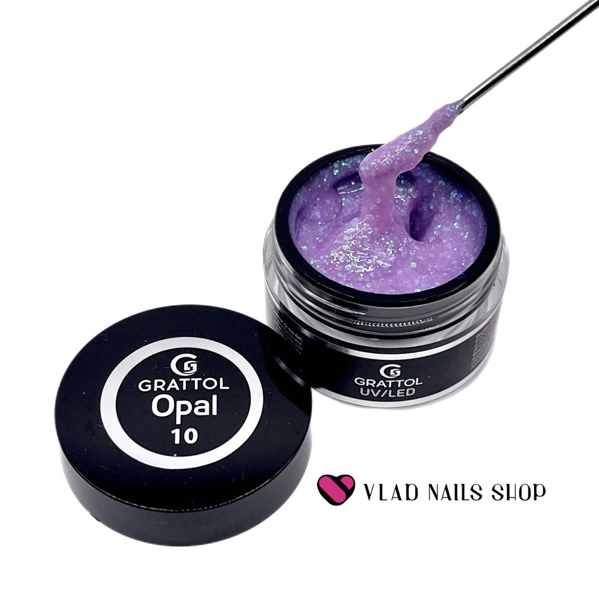Гель GRATTOL для наращивания Opal №10 15мл