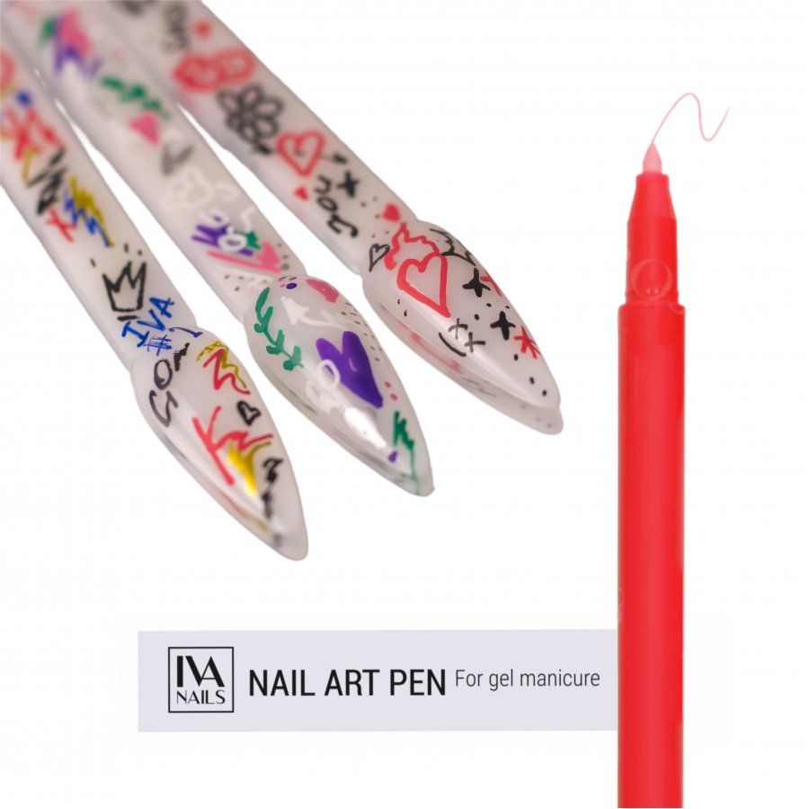 Акриловый фломастер IVA NAILS №06 Red