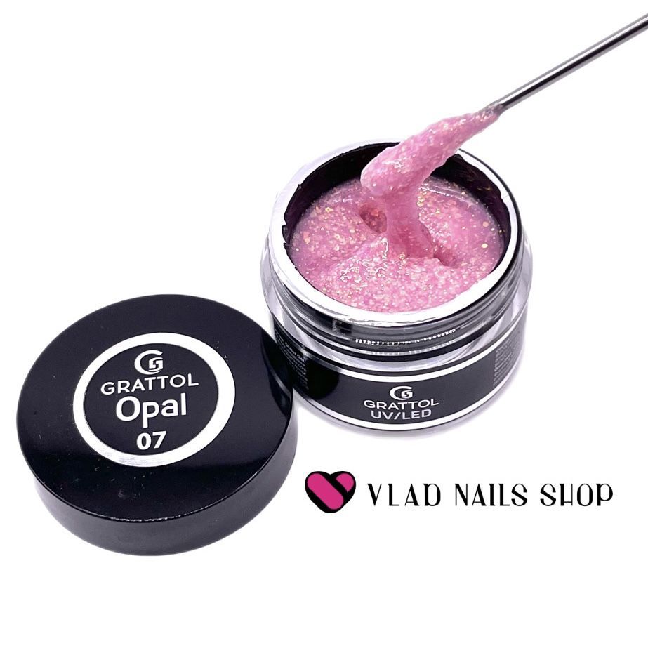 Гель GRATTOL для наращивания Opal №07 15мл