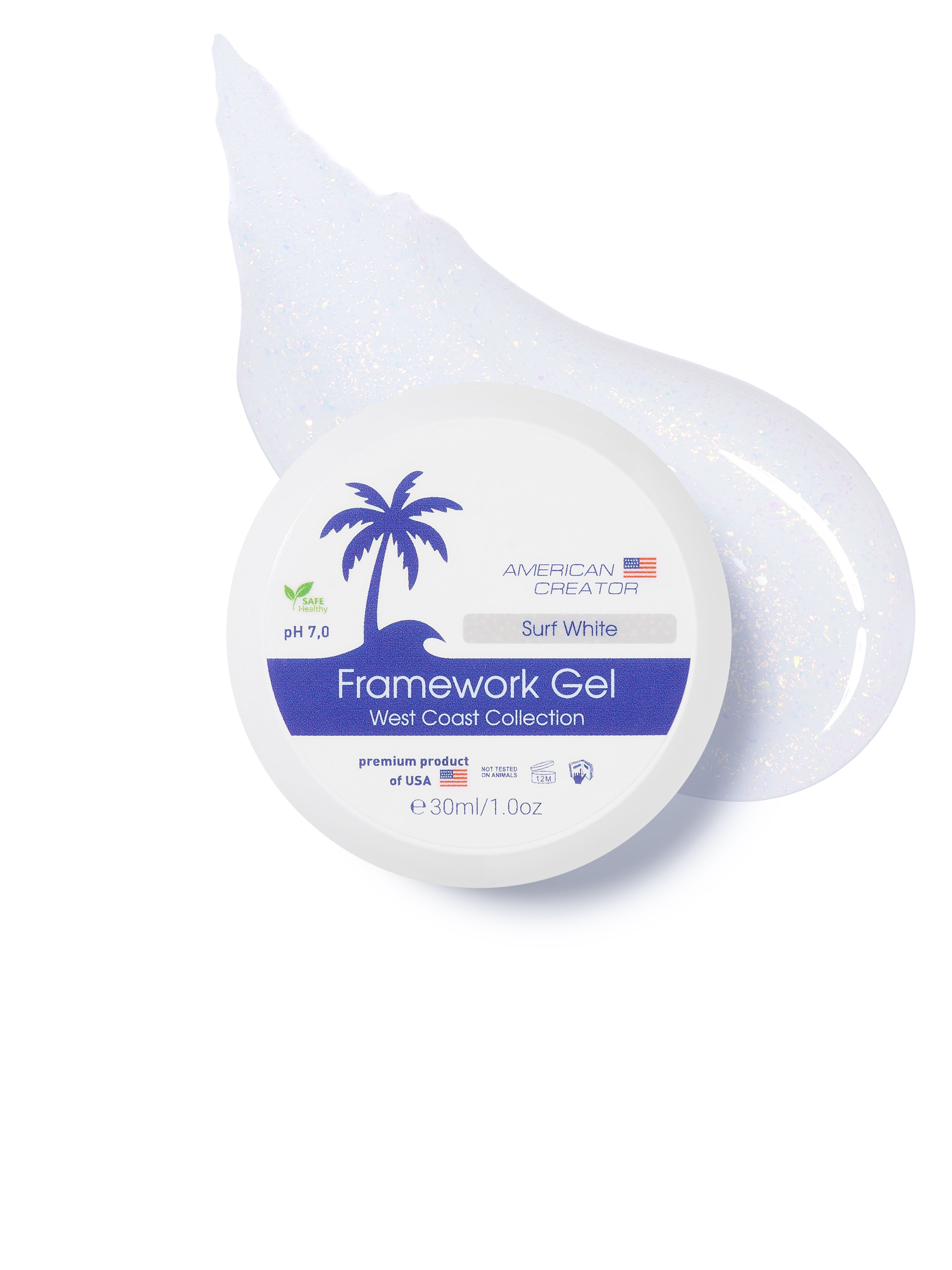 Гель AMERICAN CREATOR Framework West Coast Collection Surf White 30мл