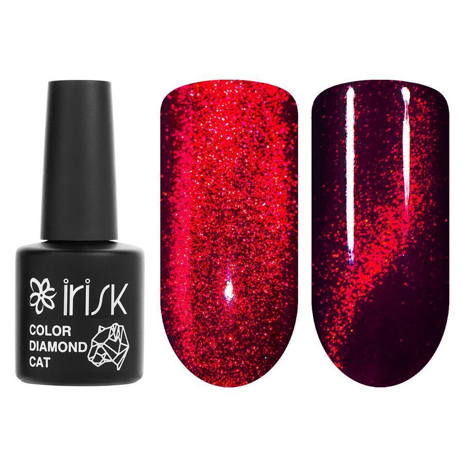 Гель-лак IRISK Color Diamond Cat №036 Ruby Reds Limited 10мл Б/М