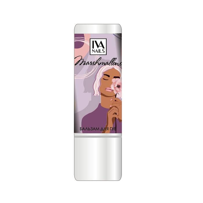 Бальзам для губ IVA NAILS Marshmallows 4,6г.