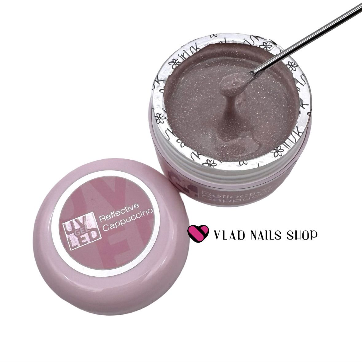 Гель IRISK для моделирования ногтей ABC Limited collection №27 Reflective Cappuccino 15мл