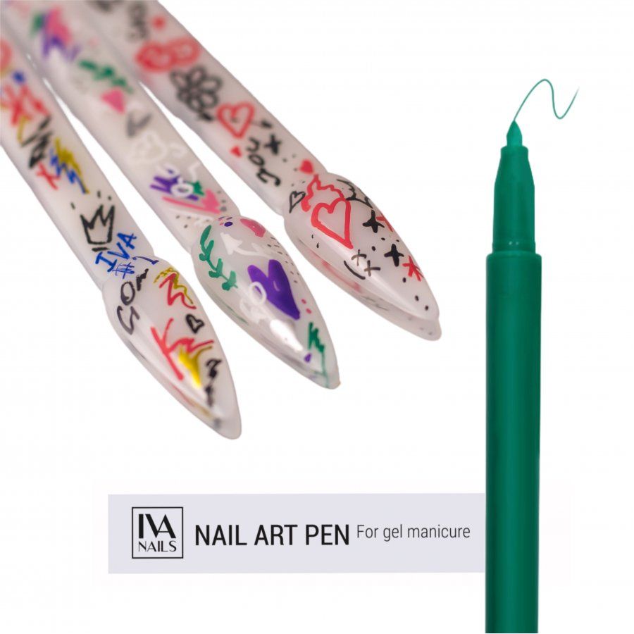 Акриловый фломастер IVA NAILS №04 Green