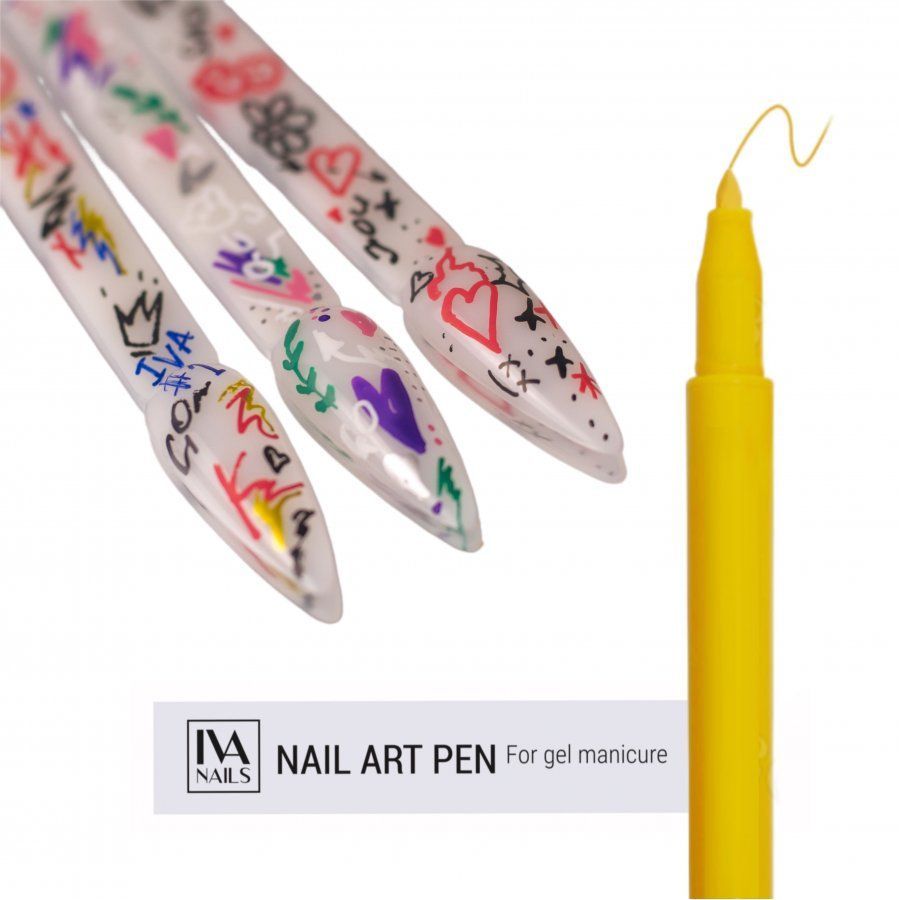 Акриловый фломастер IVA NAILS №02 Yellow