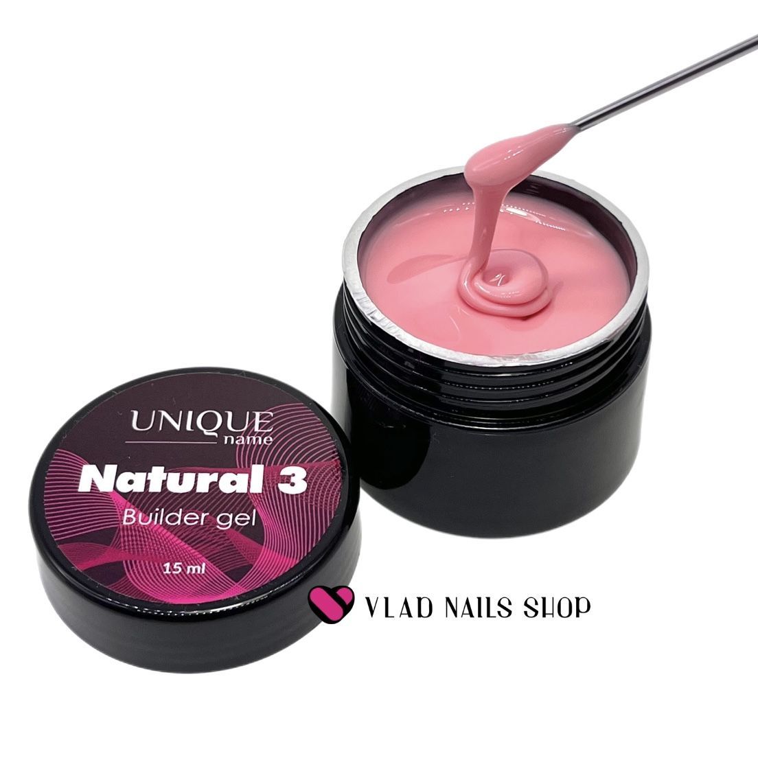 Гель UNIQUE моделирующий камуфлирующий Natural №3 15мл