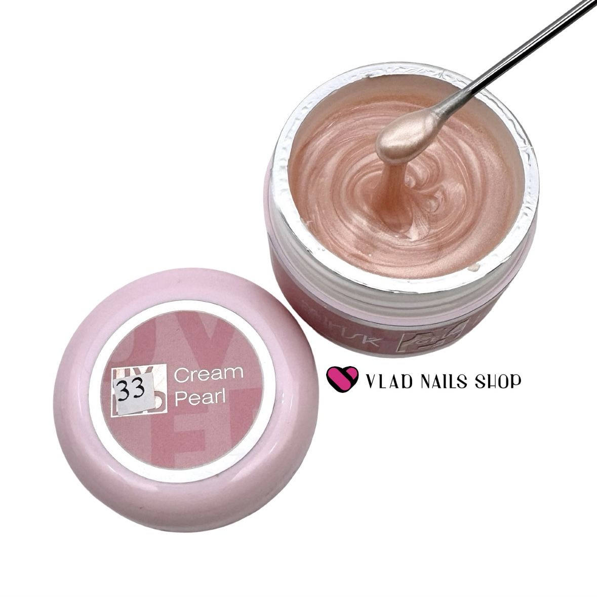 Гель IRISK для моделирования ногтей ABC Limited collection №33 Cream Pearl 15мл Б/М